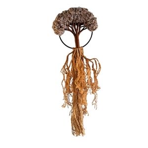 Vintage Tree of Life Fiber Wall Hanging